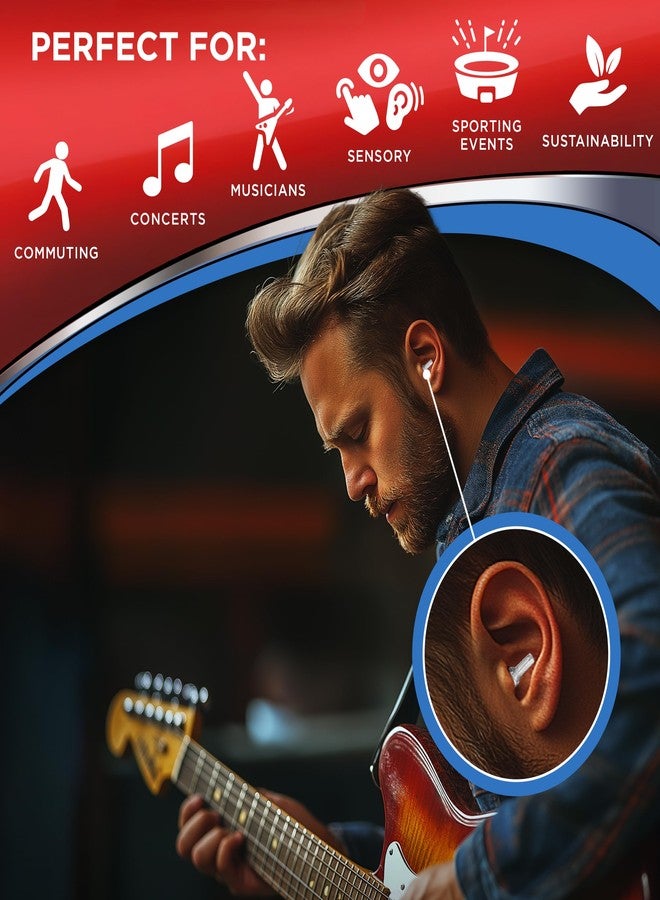 HEAROS High Fidelity Musician Ear Plugs Ultimate In Comfortable And Hearing Protection Professional Musicians Earplugs Noise Cancelling Earplugs For Concerts Motorcyclists Loud Events (1 Pair) - Image 5